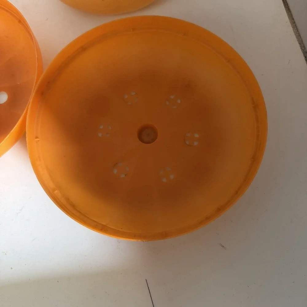1986 MCDONALD'S Plastic Halloween Trick or Treat Bucket‎ w/Lid Pumpkin McBoo Vtg